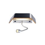 1000626 SLV мАNA 270, плафон из древесины, черный/ коричневый