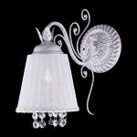 Светильник Eurosvet 10007/1 белый с золотом/прозрачный хрусталь Strotskis