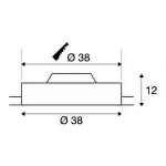 1000859 SLV MEDO 40 LED FRAMELESS светильник встраиваемый с LED 29Вт, 3000К, 105°, 2000лм, упр. 1-10В, белый