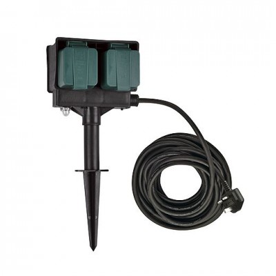 1000877 SLV Удлинитель садовый на 4 розетки, IP44, кабель 10 метра, UK 1000877 SLV Удлинитель садовый на 4 розетки, IP44, кабель 10 метра, UK