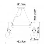 Подвесной светильник Divinare 1001/16 SP-6 HOUSTON