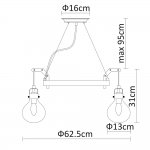 Подвесной светильник Divinare 1001/16 SP-6 HOUSTON