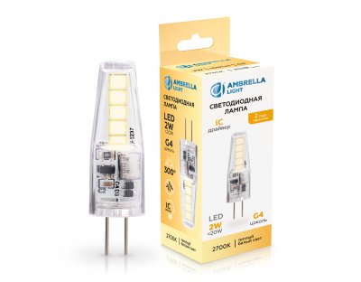 100143 LED G4 2W IC 2700K 12V 100143 LED G4 2W IC 2700K 12V