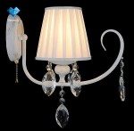 Светильник Eurosvet 10021/1 белый с золотом/прозрачный хрусталь Strotskis