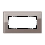Gira ESP Дымчатое стекло Рамка 2-ая без перегородки (G1002122)
