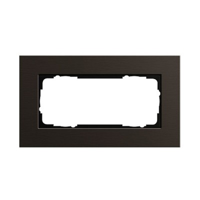 Gira ESP Коричневый анодированный алюминий Рамка 2-ая без перегородки (G1002127)