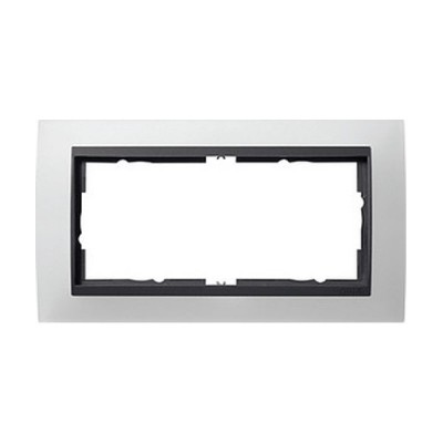 Gira EV Матово-Бел/антрацит Рамка 2-ая без перегородки (G100224)