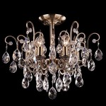 Светильник Eurosvet 10022/6 античная бронза/прозрачный хрусталь Strotskis