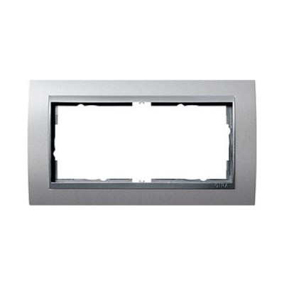 Gira EV Алюминий/алюминий Рамка 2-ая без перегородки (G100236)