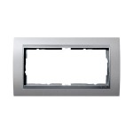 Gira EV Алюминий/алюминий Рамка 2-ая без перегородки (G100236)