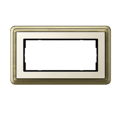 Gira ClassiX Бронза/Кремовый Рамка 2-ая без перегородки (G1002623)