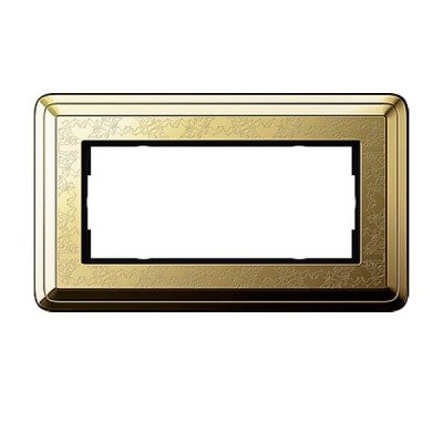 Gira ClassiX Art Латунь/Латунь Рамка 2-ая без перегородки (G1002671)