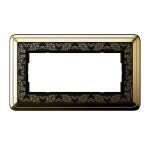 Gira ClassiX Art Латунь/Черный Рамка 2-ая без перегородки (G1002672)