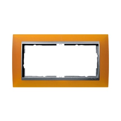 Gira EV Матово-янтарный/алюминий Рамка 2-ая без перегородки (G100269)