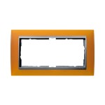 Gira EV Матово-янтарный/алюминий Рамка 2-ая без перегородки (G100269)