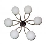 Люстра классическая 10027/6FGD+BK WT ЭкономСвет