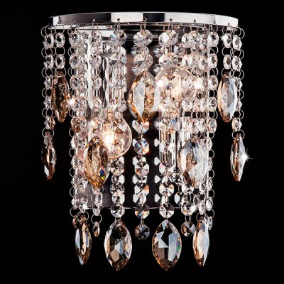 Светильник Eurosvet 10027/2 хром/прозрачный+тонированный хрусталь Strotskis Светильник Eurosvet 10027/2 хром/прозрачный+тонированный хрусталь Strotskis