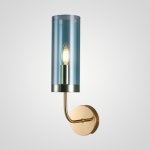 Настенный светильник Agne Blue Glass Tube wall light ImperiumLoft 100322-22