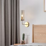 Настенный светильник Agne Blue Glass Tube wall light ImperiumLoft 100322-22