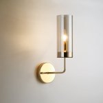 Настенный светильник Agne Blue Glass Tube wall light ImperiumLoft 100322-22