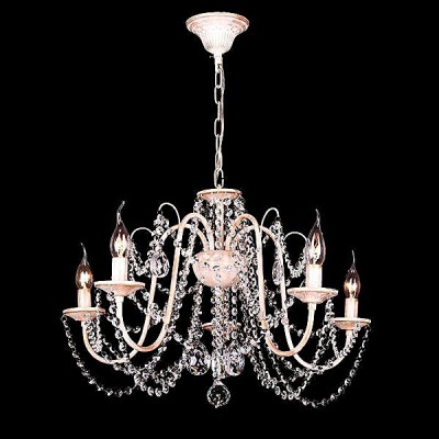 Светильник Eurosvet 10035/5 белый с золотом/прозрачный хрусталь