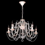 Светильник Eurosvet 10035/5 белый с золотом/прозрачный хрусталь