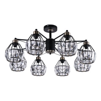 Потолочный светильник Экономсвет 10035/8BK+AB BK