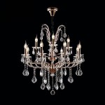 Eurosvet 10047/12 золото/прозрачный хрусталь