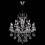 Eurosvet 10047/12 хром/прозрачный хрусталь