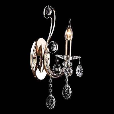 Eurosvet 10048/1 золото/прозрачный хрусталь