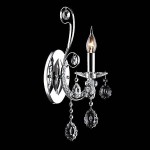 Eurosvet 10048/1 хром/прозрачный хрусталь