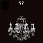 Eurosvet 10048/8 хром/прозрачный хрусталь