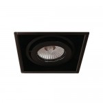 100511 black светильник встраиваемый Italline