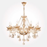 Eurosvet 10052/8 золото/тонированный хрусталь
