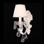 Eurosvet 10056/1 бежевый/прозрачный хрусталь