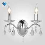 Eurosvet 10059/2 хром/прозрачный хрусталь