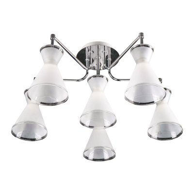 Люстра современная Экономсвет 10062/6CR WT Люстра современная Экономсвет 10062/6CR WT