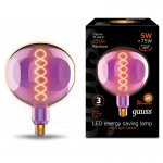 Лампа Gauss Filament G150 5W 250lm 1800К Е27 rainbow LED (1007802103)