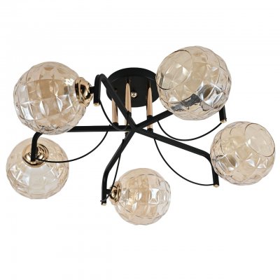 Люстра классическая 10081/5BK+FGD TEA Экономсвет Люстра классическая 10081/5BK+FGD TEA Экономсвет