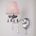 Светильник Eurosvet 10086/1 серебро/дымчатый хрусталь Strotskis