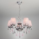 Светильник Eurosvet 10086/5 серебро/дымчатый хрусталь Strotskis