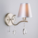 Светильник Eurosvet 10089/1 сатин-никель/прозрачный хрусталь Strotskis