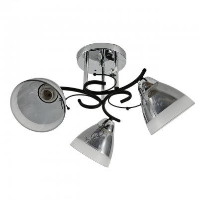 Люстра классическая 10091/3CR+BK GR+WT ЭкономСвет