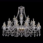 Большая хрустальная люстра Bohemia Ivele 1413/16+8+4/460-100/G