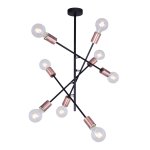 Люстра лофт стиля Экономсвет 10106/8BK+AC