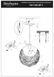 Светильник подвесной Divinare 1011/02 SP-1 MOSAICO