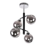 Люстра современная Экономсвет 10111/4CR+BK SM
