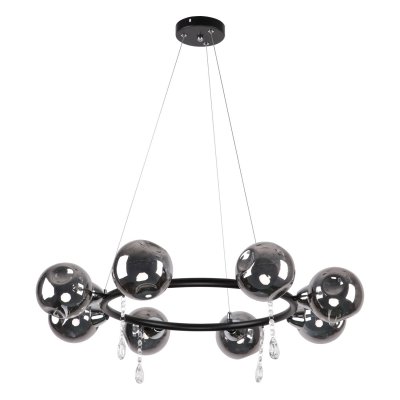 Люстра современная Экономсвет 10115/8CR+BK SM Люстра современная Экономсвет 10115/8CR+BK SM