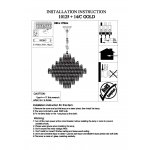 Светильник Newport 10125+14/C gold