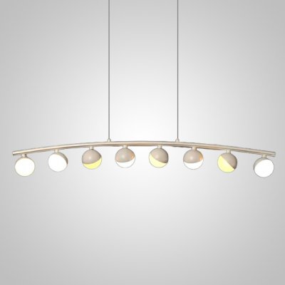 Подвесной реечный светильник CHOIR L8 White ImperiumLoft 101439-26